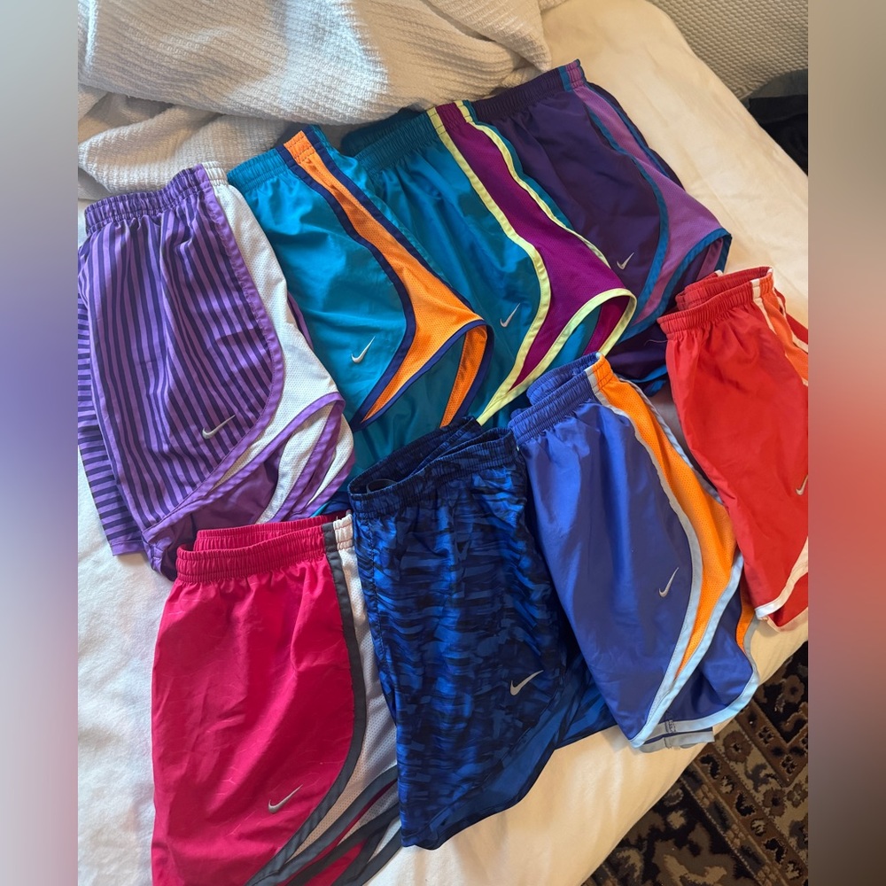 Nike athletic running shorts size xs! Lot of 8!